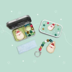 Cadeauset met sleutelhanger van de kerstman